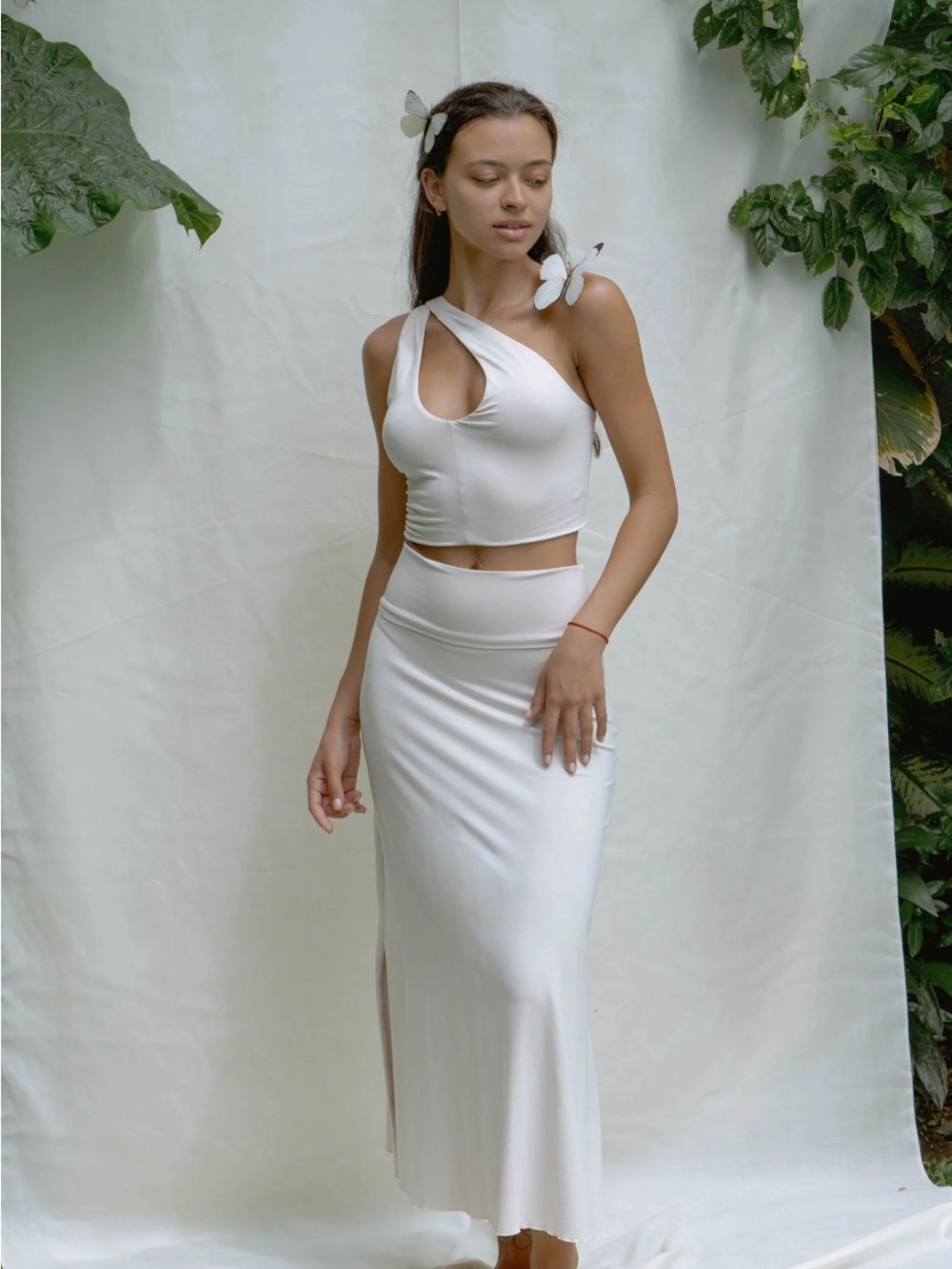 Indigo Luna Agni Skirt in pearl 🤍